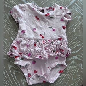 Carter's Pink Cherry and Strawberry Bodysuit